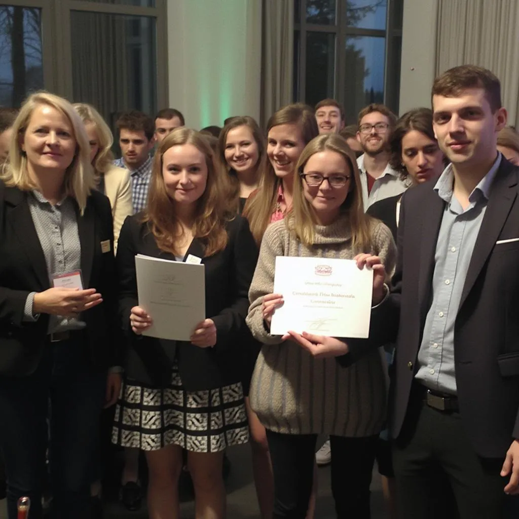 Slavnostní předávání certifikátů